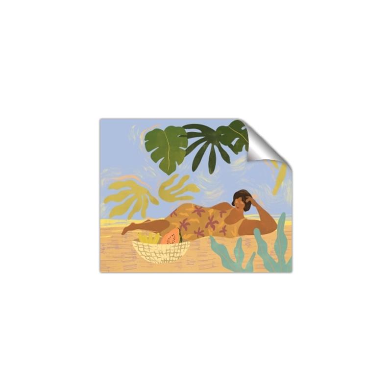 Picture of Lazyday Lady _GroupedProduct_Rectangle_Landscape_Unframed_Print_Only_