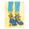 Picture of Sunflower Walk in Blue Shoes _GroupedProduct_Rectangle_Portrait_Unframed_Print_Only_