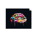 Picture of Graffiti Glow Lips _GroupedProduct_Rectangle_Landscape_Unframed_Print_Only_