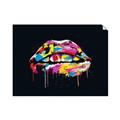 Picture of Graffiti Glow Lips _GroupedProduct_Rectangle_Landscape_Unframed_Print_Only_