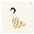 Picture of Lady in Squares _GroupedProduct_Square_Unframed_Print_Only_