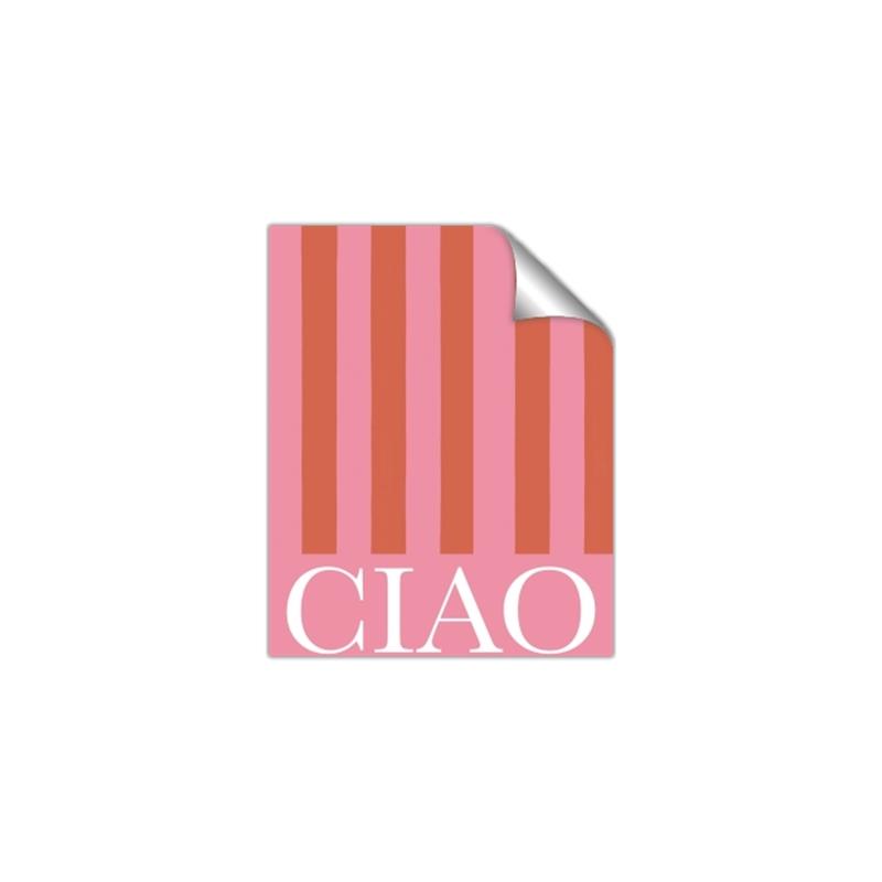 Picture of Ciao Stripes in Pink _GroupedProduct_Rectangle_Portrait_Unframed_Print_Only_