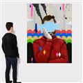 Picture of Graffiti Sadness _GroupedProduct_Rectangle_Portrait_Canvas_