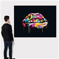 Picture of Graffiti Glow Lips _GroupedProduct_Rectangle_Landscape_Canvas_