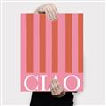 Picture of Ciao Stripes in Pink _GroupedProduct_Rectangle_Portrait_Canvas_