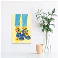 Picture of Sunflower Walk in Blue Shoes _GroupedProduct_Rectangle_Portrait_Canvas_
