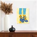 Picture of Sunflower Walk in Blue Shoes _GroupedProduct_Rectangle_Portrait_Canvas_