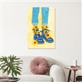 Picture of Sunflower Walk in Blue Shoes _GroupedProduct_Rectangle_Portrait_Canvas_