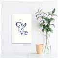 Picture of Cest La Vie in Blue _GroupedProduct_Rectangle_Portrait_Canvas_