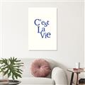 Picture of Cest La Vie in Blue _GroupedProduct_Rectangle_Portrait_Canvas_