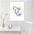 Picture of Cest La Vie in Blue _GroupedProduct_Rectangle_Portrait_Canvas_