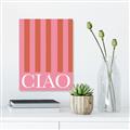 Picture of Ciao Stripes in Pink _GroupedProduct_Rectangle_Portrait_Canvas_