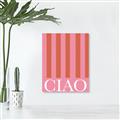 Picture of Ciao Stripes in Pink _GroupedProduct_Rectangle_Portrait_Canvas_