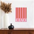Picture of Ciao Stripes in Pink _GroupedProduct_Rectangle_Portrait_Canvas_