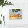 Picture of Lazyday Lady _GroupedProduct_Rectangle_Landscape_Canvas_Framed_