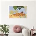 Picture of Lazyday Lady _GroupedProduct_Rectangle_Landscape_Canvas_Framed_