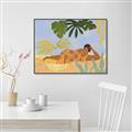 Picture of Lazyday Lady _GroupedProduct_Rectangle_Landscape_Canvas_Framed_