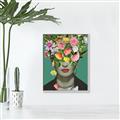Picture of Floral Frida Everyday _GroupedProduct_Rectangle_Portrait_Canvas_Framed_