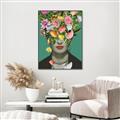 Picture of Floral Frida Everyday _GroupedProduct_Rectangle_Portrait_Canvas_Framed_