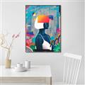 Picture of Luminous Blue Girl _GroupedProduct_Rectangle_Portrait_Canvas_Framed_