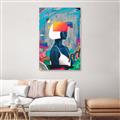 Picture of Luminous Blue Girl _GroupedProduct_Rectangle_Portrait_Canvas_Framed_