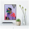 Picture of Manly Neon Expressions _GroupedProduct_Rectangle_Portrait_Canvas_Framed_