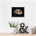 Picture of Graffiti Glow Lips _GroupedProduct_Rectangle_Landscape_Canvas_Framed_