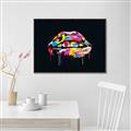 Picture of Graffiti Glow Lips _GroupedProduct_Rectangle_Landscape_Canvas_Framed_