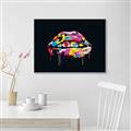Picture of Graffiti Glow Lips _GroupedProduct_Rectangle_Landscape_Canvas_Framed_