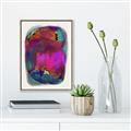 Picture of Neon Infusion Planet _GroupedProduct_Rectangle_Portrait_Canvas_Framed_