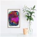 Picture of Neon Infusion Planet _GroupedProduct_Rectangle_Portrait_Canvas_Framed_