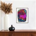 Picture of Neon Infusion Planet _GroupedProduct_Rectangle_Portrait_Canvas_Framed_