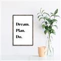 Picture of Dream Plan Do _GroupedProduct_Rectangle_Portrait_Canvas_Framed_