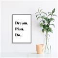 Picture of Dream Plan Do _GroupedProduct_Rectangle_Portrait_Canvas_Framed_