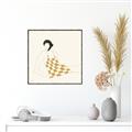 Picture of Lady in Squares _GroupedProduct_Square_Canvas_Framed_