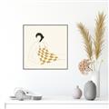 Picture of Lady in Squares _GroupedProduct_Square_Canvas_Framed_
