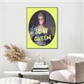 Picture of Slay Yellow Queen _GroupedProduct_Rectangle_Portrait_Canvas_Framed_