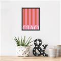 Picture of Ciao Stripes in Pink _GroupedProduct_Rectangle_Portrait_Canvas_Framed_
