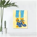 Picture of Sunflower Walk in Blue Shoes _GroupedProduct_Rectangle_Portrait_Unframed_Print_Only_