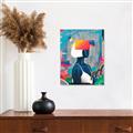Picture of Luminous Blue Girl _GroupedProduct_Rectangle_Portrait_Unframed_Print_Only_