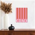 Picture of Ciao Stripes in Pink _GroupedProduct_Rectangle_Portrait_Unframed_Print_Only_