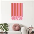 Picture of Ciao Stripes in Pink _GroupedProduct_Rectangle_Portrait_Unframed_Print_Only_