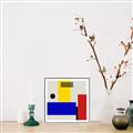 Picture of Structural Harmony I _GroupedProduct_Square_Canvas_Framed_