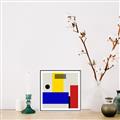 Picture of Structural Harmony I _GroupedProduct_Square_Canvas_Framed_