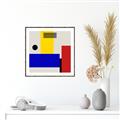 Picture of Structural Harmony I _GroupedProduct_Square_Canvas_Framed_