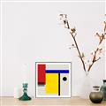 Picture of Structural Harmony II _GroupedProduct_Square_Canvas_Framed_