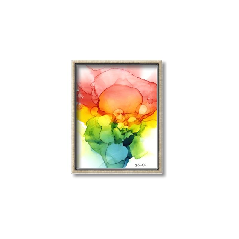 Picture of Burst of Hues II _GroupedProduct_Rectangle_Portrait_Canvas_Framed_