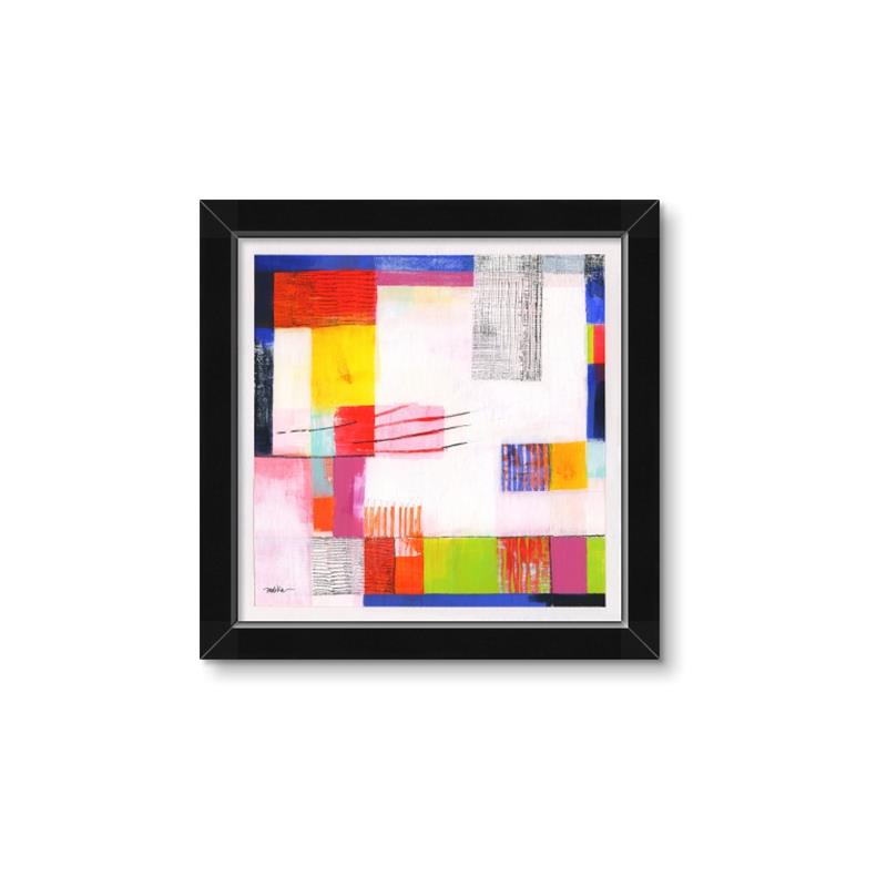 Picture of Vibrant Mosaic II _GroupedProduct_Square_Framed_Matted_