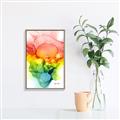 Picture of Burst of Hues II _GroupedProduct_Rectangle_Portrait_Canvas_Framed_