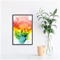Picture of Burst of Hues II _GroupedProduct_Rectangle_Portrait_Canvas_Framed_